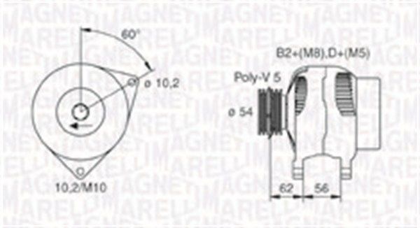 MAGNETI MARELLI Generaator 063731748010